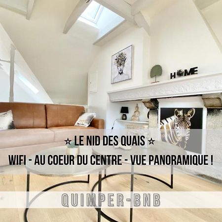 Le Nid Des Quais - Vue Panoramique Au Coeur De La Ville - Wifi - Entree Autonome Quimper Zewnętrze zdjęcie